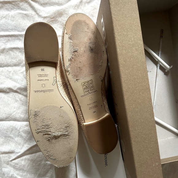 Mint & Rose leather flats. Made in Spain. Never worn. Only tried on. - Picture 3 of 4